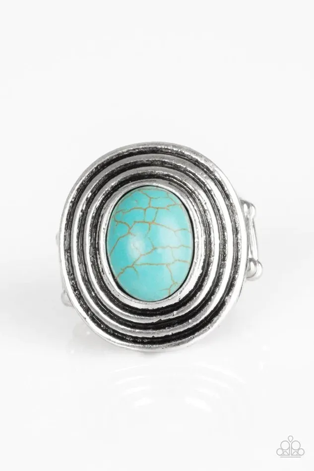 Paparazzi Jewelry Rings Paparazzi Ring Spiraling Sands Blue