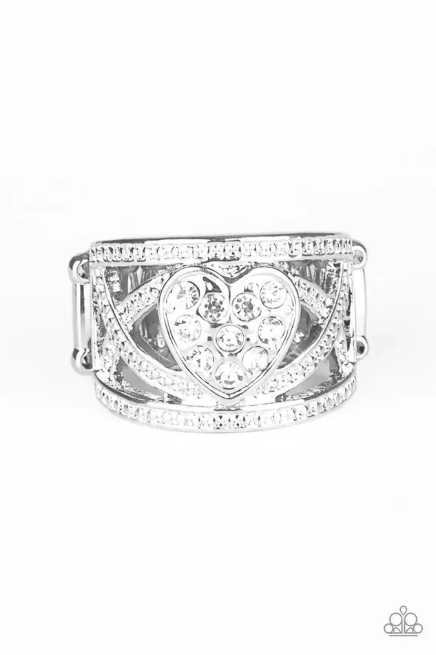 Paparazzi Jewelry Rings Paparazzi Ring Sweetly Sweetheart White