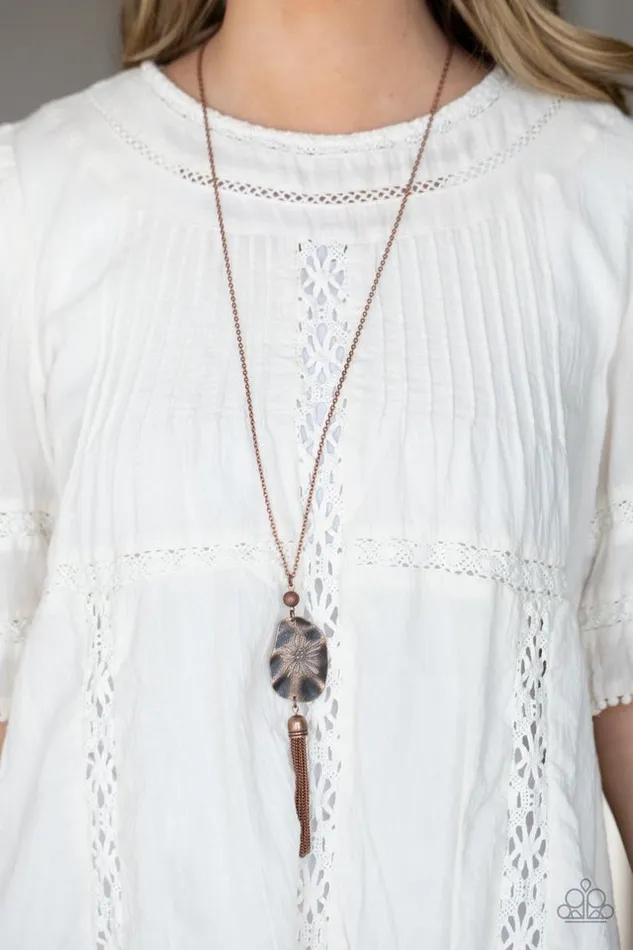 Paparazzi Necklace Botanical Beaches Copper Paparazzi Jewelry Necklaces