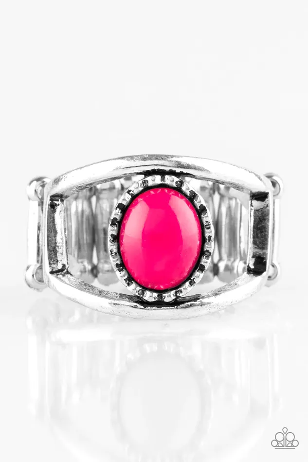 Rings Paparazzi Ring Summer Tour Pink Paparazzi Jewelry