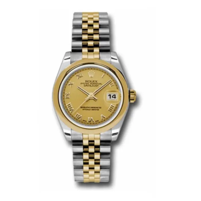 Rolex Bracelets Rolex Datejust 31mm Ref 178243 chrj Champagne Roman Dial Two Tone Stainless Steel 18K Yellow Gold Jubilee Bracelet Womens Watch Rolex Bracelets Rolex Datejust 31mm Ref 178243 chrj Champagne Roman Dial Two Tone Stainless Steel 18K Yellow Gold Jubilee Bracelet Womens Watch