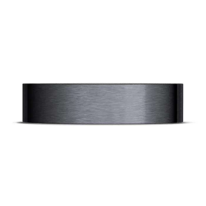 Tacori Tacori Black Titanium18K White Gold 6mm Matte Band Rings