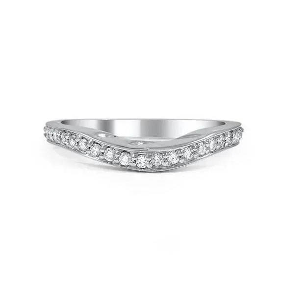 F Vvs1 21 Ct Round Cut Natural Earth Mined Diamond Wedding Band 14K White Gold GB Rings F Vvs1 21 Ct Round Cut Natural Earth Mined Diamond Wedding Band 14K White Gold GB Rings