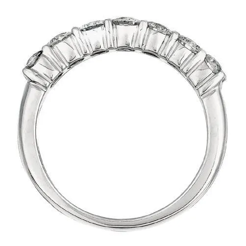 GB Rings Sparkling 105 Carat Round Natural Earth Mined Diamond Half Eternity Band Solid Gold 14K