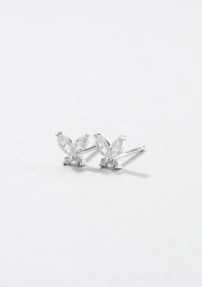 Hey Happiness Earrings Gemstone Butterfly Earrings Sterling Silver Hey Happiness Earrings Gemstone Butterfly Earrings Sterling Silver