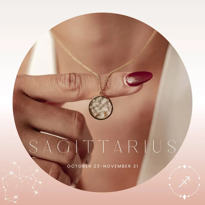 Hey Happiness Sagittarius Star Constellation Necklace Necklaces