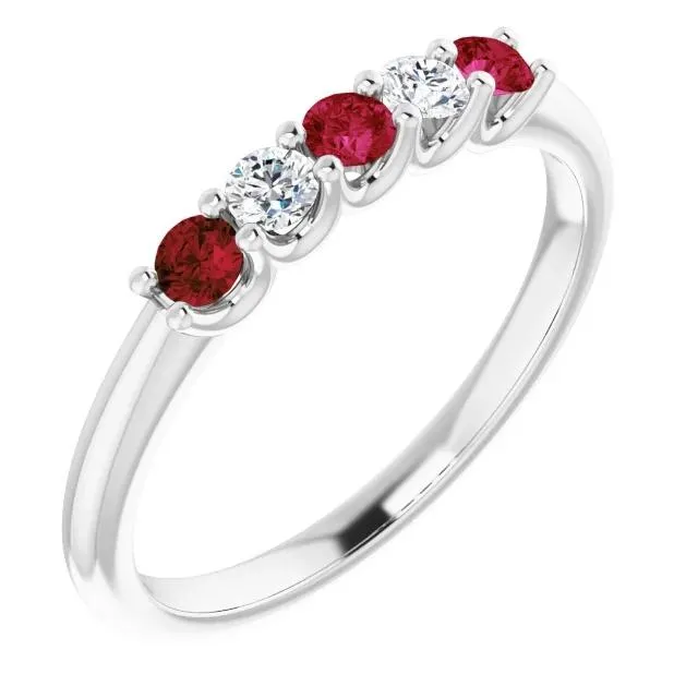 Rings Round Natural Earth Mined Diamond Ruby Stone Ring 2 Carats White Gold 14K Jewelry GB Rings Round Natural Earth Mined Diamond Ruby Stone Ring 2 Carats White Gold 14K Jewelry GB