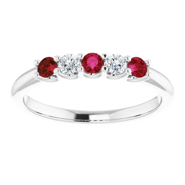 Rings Round Natural Earth Mined Diamond Ruby Stone Ring 2 Carats White Gold 14K Jewelry GB Rings Round Natural Earth Mined Diamond Ruby Stone Ring 2 Carats White Gold 14K Jewelry GB
