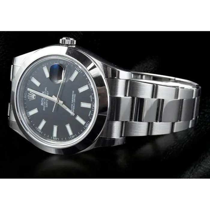Rolex Date Just Ii 41 Mm Mens Watch Smooth Bezel Ss Bracelet GB Bracelets