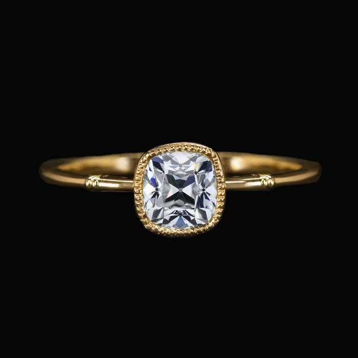Solitaire Ring Cushion Old European Natural Earth Mined Diamond Bezel Set 2 Carats HarryChadEntcom Rings Solitaire Ring Cushion Old European Natural Earth Mined Diamond Bezel Set 2 Carats HarryChadEntcom Rings