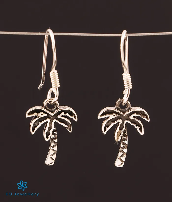 The Coconut Tree Silver Earrings Imported Earrings