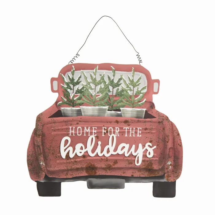 Transpac MDF Christmas Tree Truck Decor Transpac Necklaces