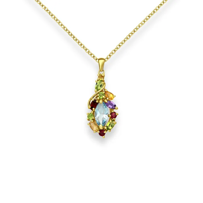 Beau Life Fairy Twist Gold Crystal Necklace Necklaces