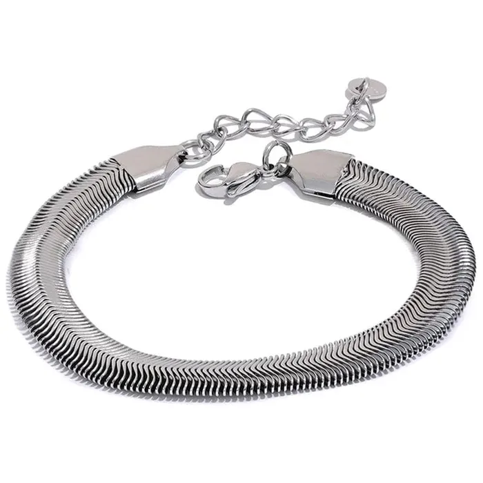 Bracelets Mabel Love Co Silver Snake Chain Bracelet