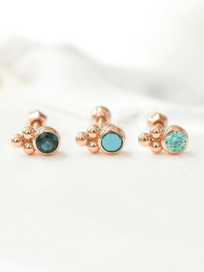 Earrings 14K Gold Bohemian Cartilage Earring 18G16G MinimalBijoux