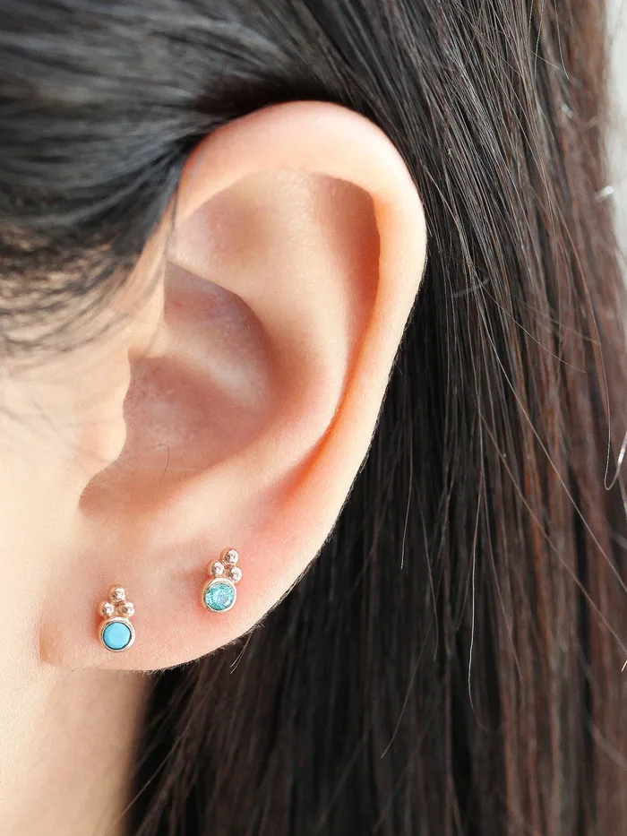 Earrings 14K Gold Bohemian Cartilage Earring 18G16G MinimalBijoux