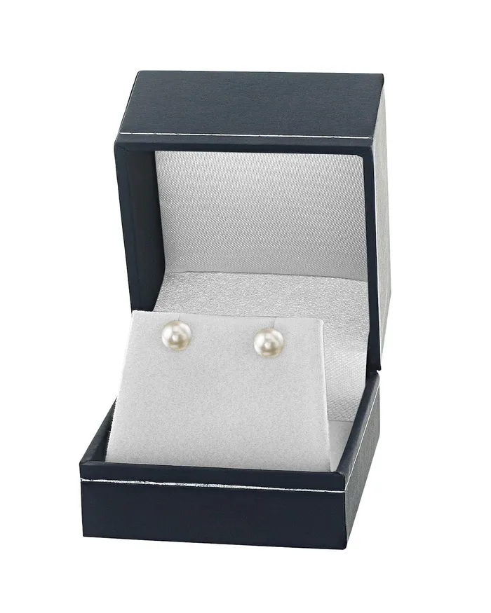 Earrings SPT 6570mm White Akoya Round Pearl Stud Earrings