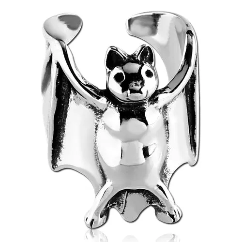 Earrings Tulsa Body Jewelry Stainless Bat Ear Cuff