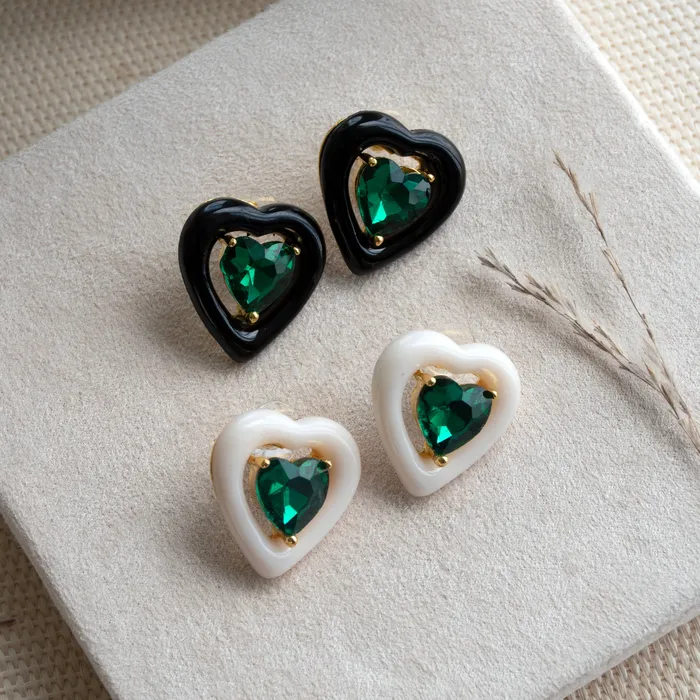 Earrings Upakarna Twilight Teardrop Heart Earrings