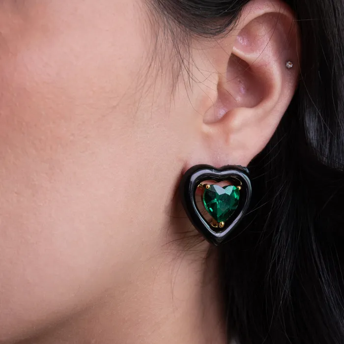 Earrings Upakarna Twilight Teardrop Heart Earrings
