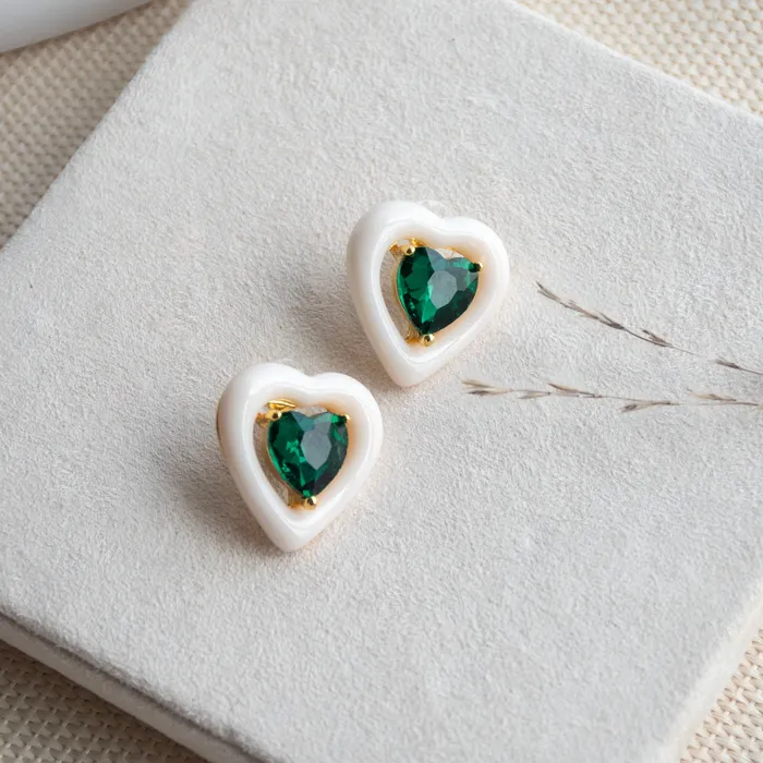 Earrings Upakarna Twilight Teardrop Heart Earrings
