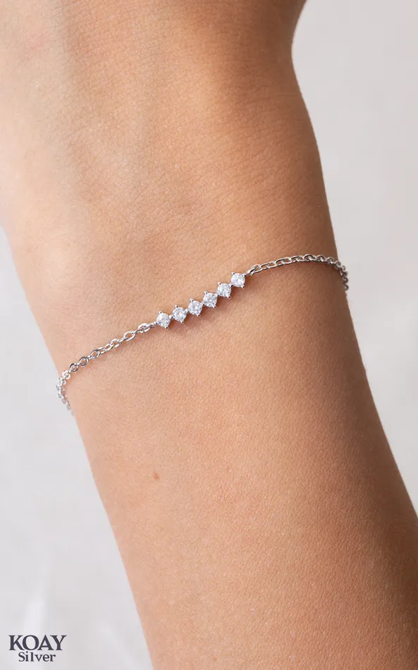 KOAY Silver Store Bracelets Zircon 012 Bracelet