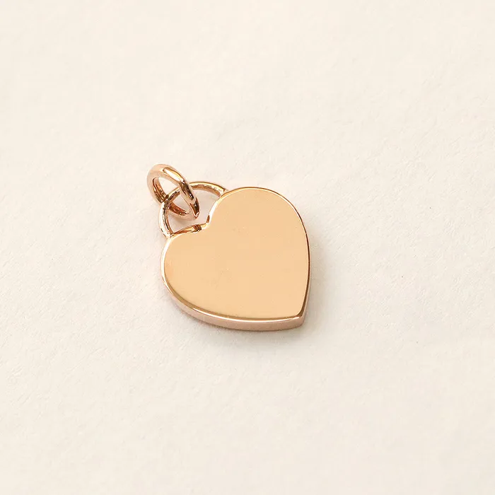 MinimalBijoux Necklaces 14K Gold Enamel Heart Necklace Pendant