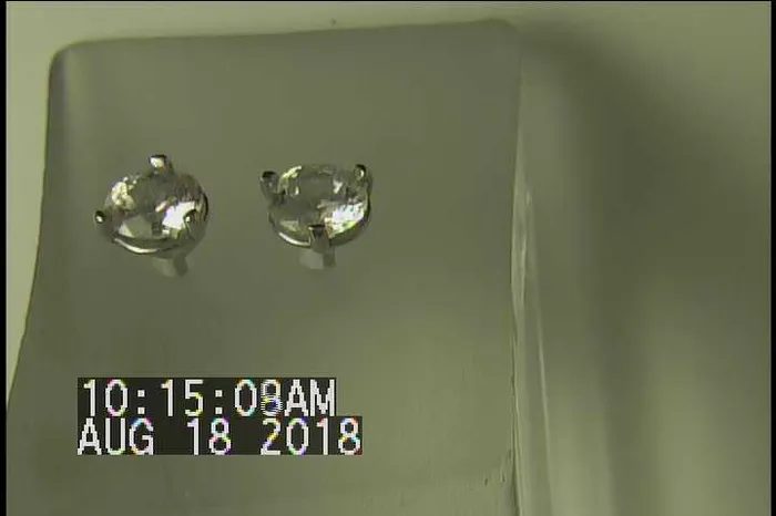 Moriartys Gem Art Earrings 14K White Gold Round Brilliant White Zircon Stud Earrings Moriartys Gem Art Earrings 14K White Gold Round Brilliant White Zircon Stud Earrings