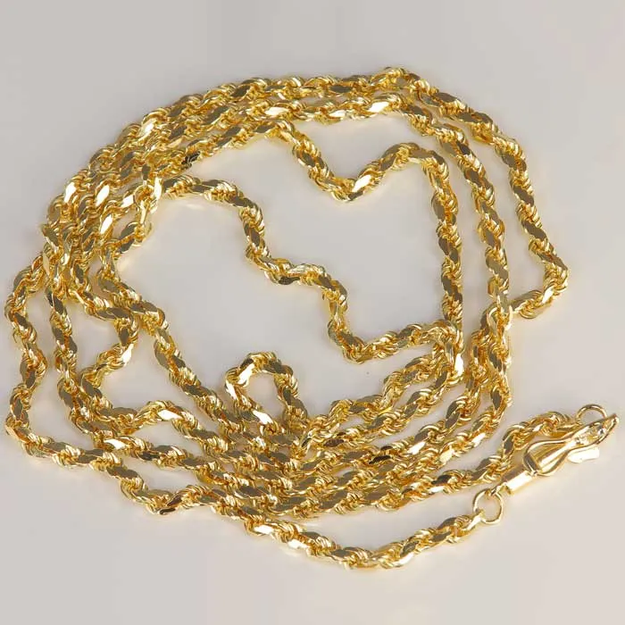 Moriartys Gem Art PreStyled Sets 14K Yellow Gold Rope Chain 23
