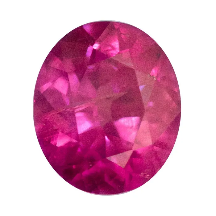 Rings Anueva Jewelry 161ct Oval Neon Pink Sapphire and Diamond Asymmetrical Ring in 14k Rose Gold
