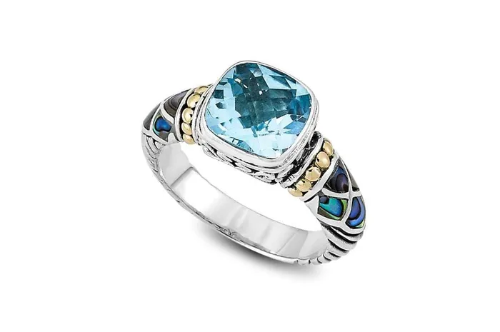 Rings Samuel B Rak Ring Blue Topaz