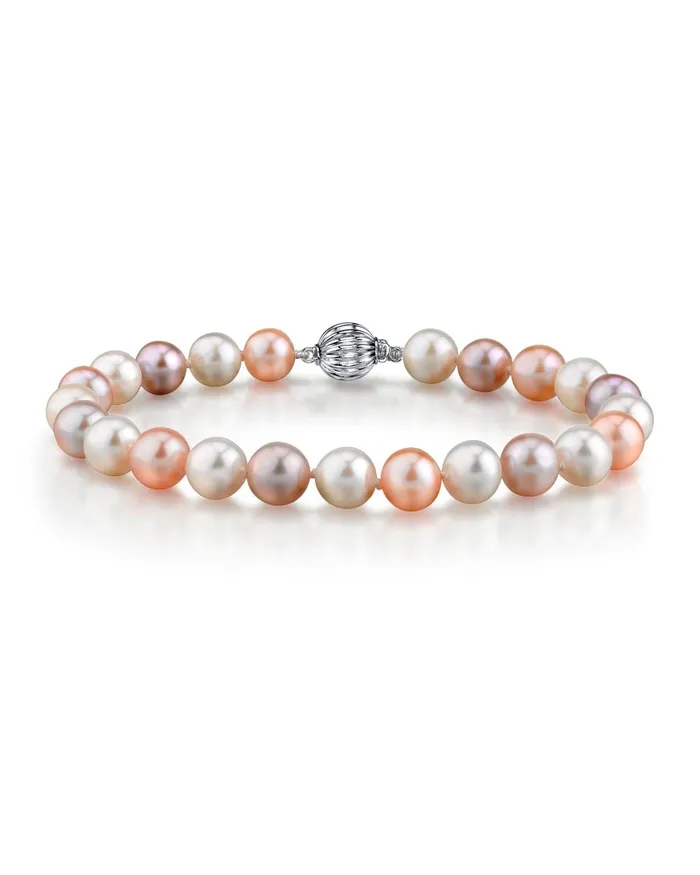 SPT Bracelets 6570mm Multicolor Freshwater Pearl Bracelet AAA Quality