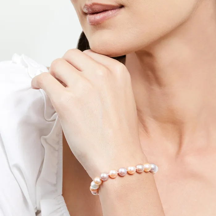 SPT Bracelets 6570mm Multicolor Freshwater Pearl Bracelet AAA Quality SPT Bracelets 6570mm Multicolor Freshwater Pearl Bracelet AAA Quality