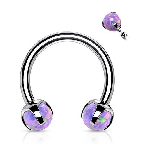 Tulsa Body Jewelry Bracelets 16g Prong Opal Stainless Circular Barbell Tulsa Body Jewelry Bracelets 16g Prong Opal Stainless Circular Barbell