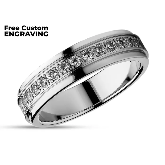 5mm Titanium Wedding Ring Ladies Titanium Ring Engagement Ring Anniversary Ring Clean Casting Jewelry Rings