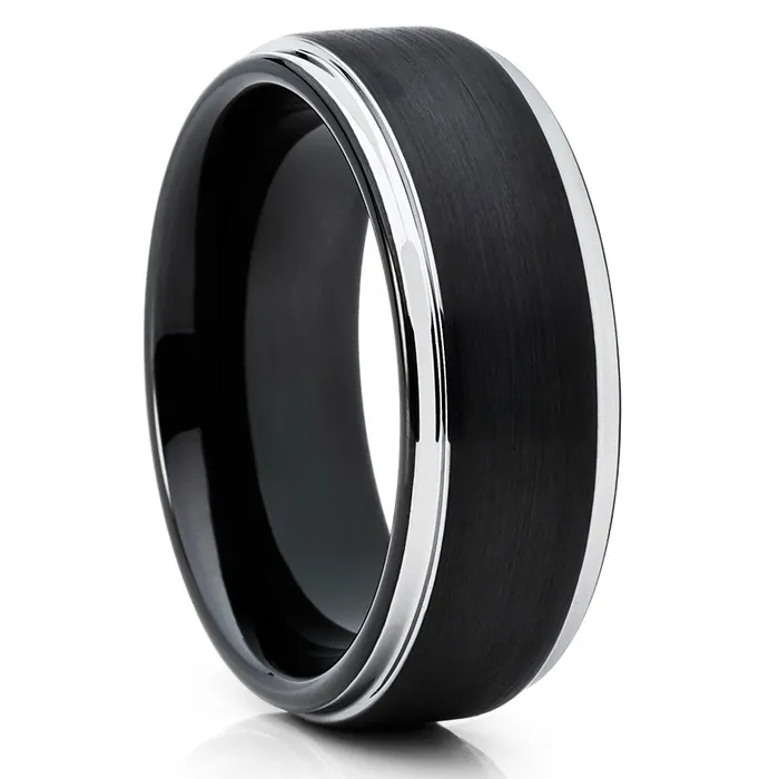 Clean Casting Jewelry Rings Black Tungsten Wedding Band Black Tungsten Wedding Ring Black Wedding Ring Ring