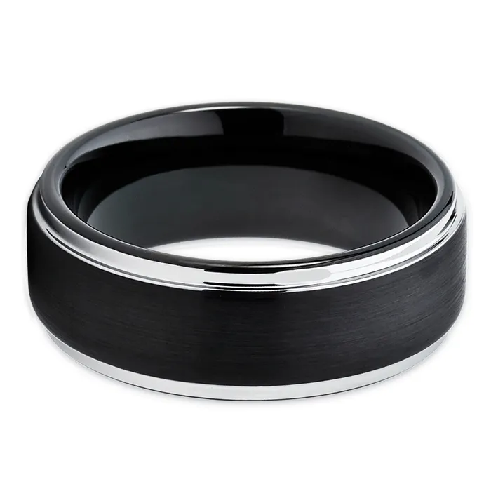 Clean Casting Jewelry Rings Black Tungsten Wedding Band Black Tungsten Wedding Ring Black Wedding Ring Ring