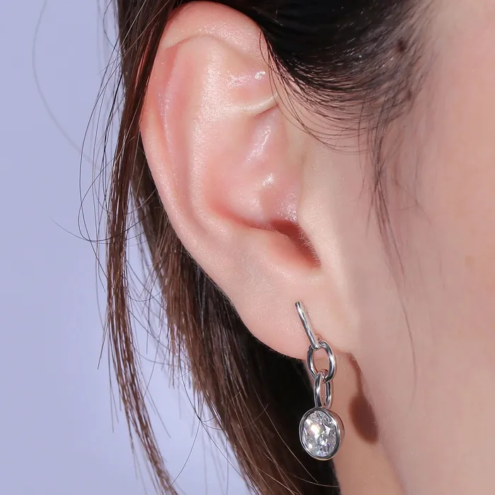 Earrings Luxus Moissanite Rings Jewelry 10k White Gold Platinum Plated Silver Moissanite Earrings 2ctw Earrings Luxus Moissanite Rings Jewelry 10k White Gold Platinum Plated Silver Moissanite Earrings 2ctw