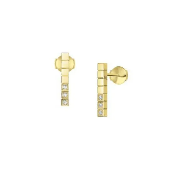 Ice Cube Pure HalfSet Earrings available in other metals Chopard Earrings