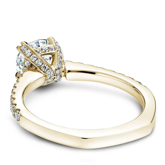 International Diamond Center Noam Carver Yellow Gold Diamond Engagement Ring Setting 039 CTW Rings