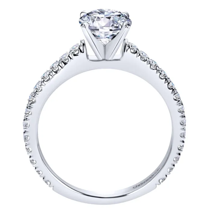 International Diamond Center Rings Gabriel Bridal Collection White Gold Straight Engagement Ring 047 ctw International Diamond Center Rings Gabriel Bridal Collection White Gold Straight Engagement Ring 047 ctw