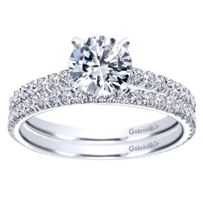 International Diamond Center Rings Gabriel Bridal Collection White Gold Straight Engagement Ring 047 ctw International Diamond Center Rings Gabriel Bridal Collection White Gold Straight Engagement Ring 047 ctw