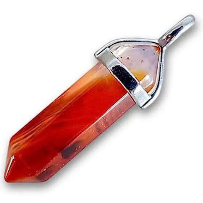 Necklaces Magic Crystals Red Agate Pendant Necklace