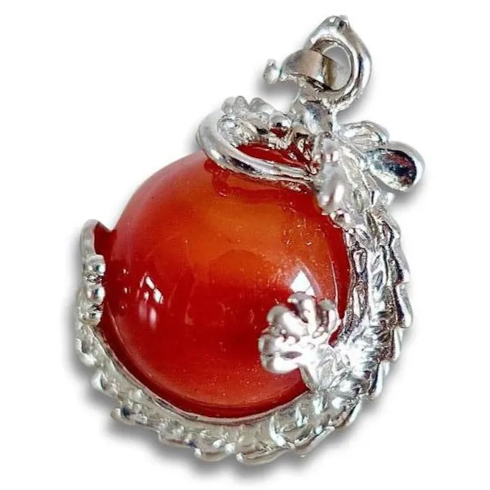 Necklaces Magic Crystals Red Agate Pendant Necklace
