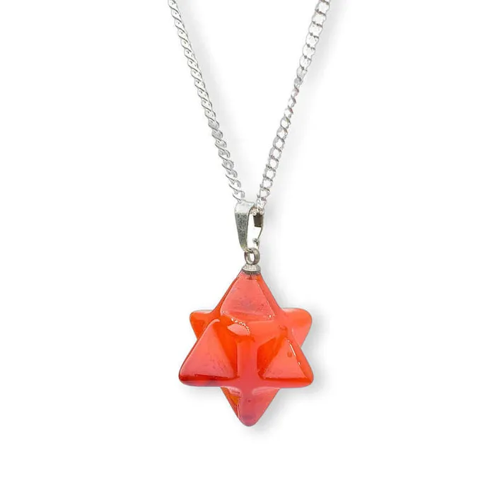 Necklaces Magic Crystals Red Agate Pendant Necklace