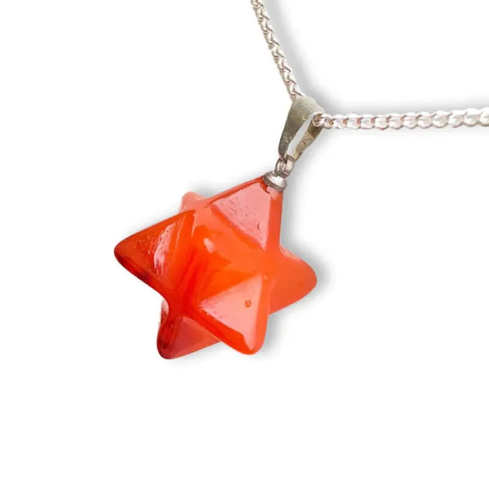 Necklaces Magic Crystals Red Agate Pendant Necklace