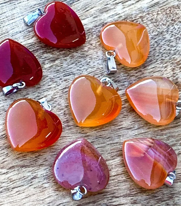 Necklaces Magic Crystals Red Agate Pendant Necklace