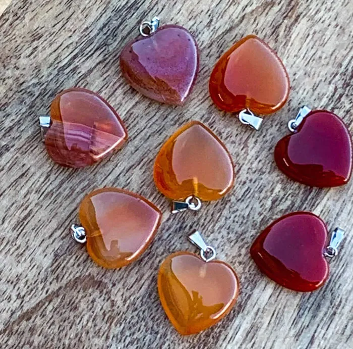 Necklaces Magic Crystals Red Agate Pendant Necklace