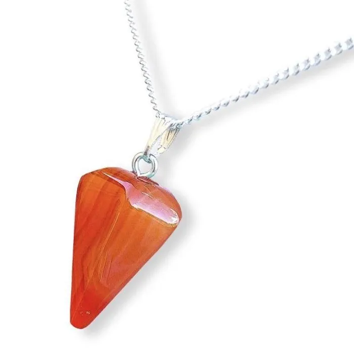 Necklaces Magic Crystals Red Agate Pendant Necklace