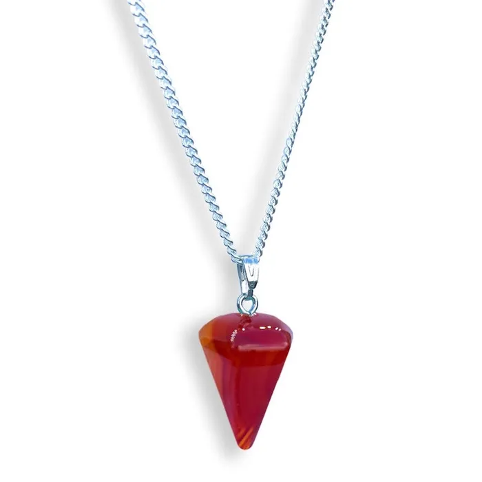 Necklaces Magic Crystals Red Agate Pendant Necklace